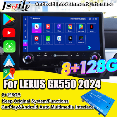 Interfaz de infoentretenimiento de Android pin a pin para Lexus GX550 2024 RX NX LX ES Incluye YouTube, NetFlix, Google Play, Waze