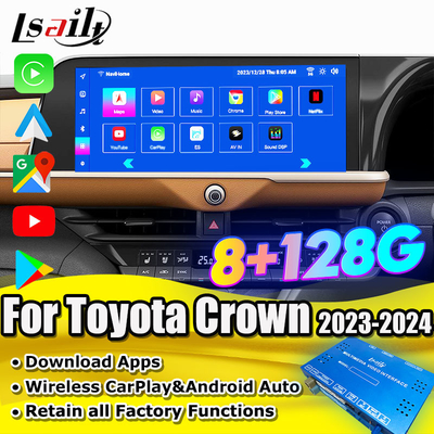 Interfaz multimedia Android 13 para Toyota Crown 2023-2024 Modulo de infoentretenimiento de atletas de Royal Majesta