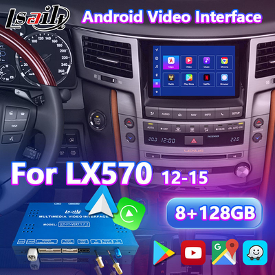 Interfaz de vídeo multimedia Android para 2012-2015 Lexus LX 570 LX570
