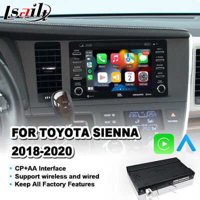 Interfaz Lsailt Android Auto Carplay Inalámbrica para Toyota Sienna 2018-2020