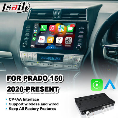 Interfaz Lsailt Android Auto Inalámbrico Carplay para Toyota Land Cruiser Prado 150 2020-Presente