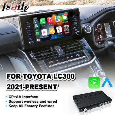 Lsailt Wireless Android Auto Carplay Interface para el 2021-2024 Toyota Land Cruiser 300 GX GXL AX LC300