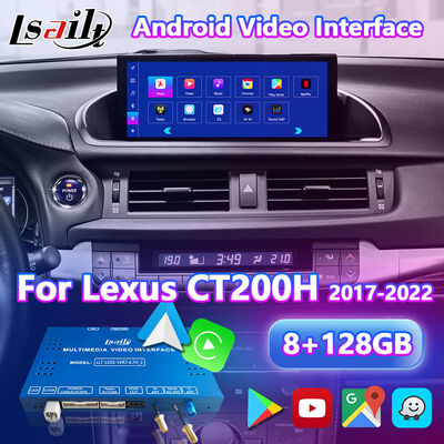 Interfaz de video de navegación Android para Lexus CT 200h FSport 2017-2022