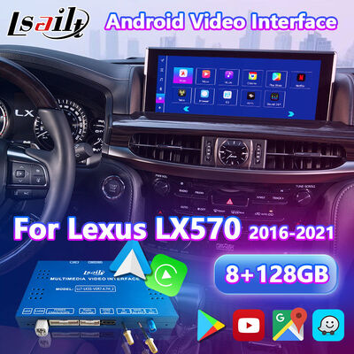Interfaz de vídeo multimedia de Android Carplay para 2016-2021 Lexus LX 570 LX450d LX570