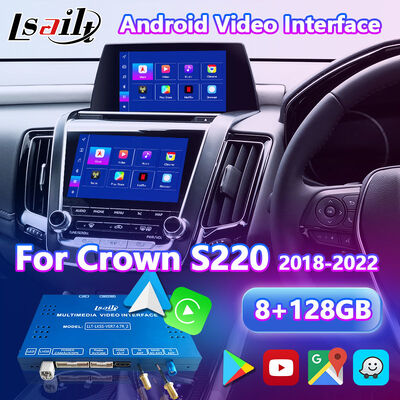 Interfaz de vídeo multimedia Android para Toyota Crown S220 2018-2022 con Carplay