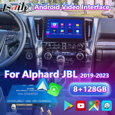 Interfaz de vídeo de Android Carplay para el año 2019 -2023 Toyota Alphard Vellfire JBL High Version