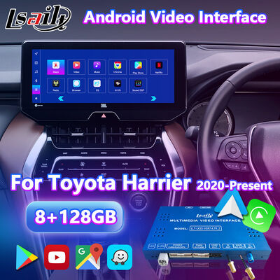 Interfaz de video de navegación de Android Carplay para el módulo de radio de soporte de Toyota Harrier Venza de 2020.