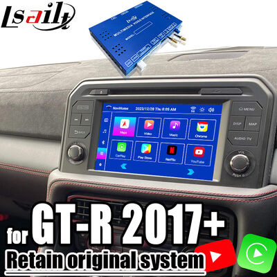 NISSAN Interfaz multimedia OEM Actualización Android para GT-R 2017 + CarPlay inalámbrico integrado, YouTube, NetFlix,Android Auto