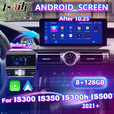 Lsailt Android Carplay Interfaz Multimedia pantalla para 2020-Presente Lexus IS 300h IS300 IS350 IS500 IS300h