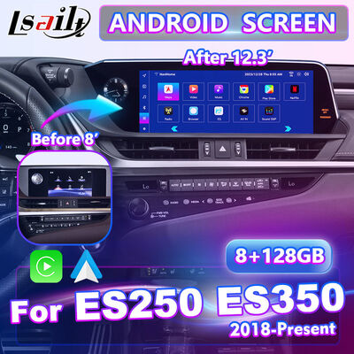 Pantalla de interfaz multimedia de Android Carplay para 2018-2021 Lexus ES 250 ES300h ES350 ES250