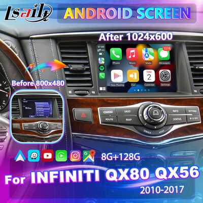 Lsailt Android Carplay pantalla multimedia para el año 2010-2017 Infiniti QX80 QX56
