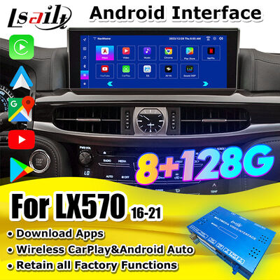 Módulo de actualización de Android OEM para Lexus RX GX LS NX ES integración inalámbrica CarPlay, Android Auto, YouTube, NetFlix