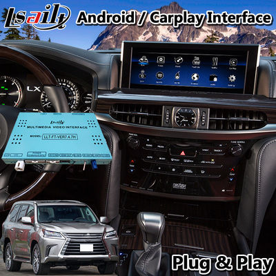 Lsailt Android Carplay Interfaz de vídeo multimedia para 2016-2021 Lexus LX 570 LX570