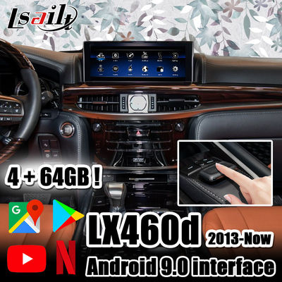 El procesador de 4+64GB Lexus Video Interface 6-Core PX6 actúa por la palanca de mando con NetFlix, YouTube, CarPlay para LX460d LX570