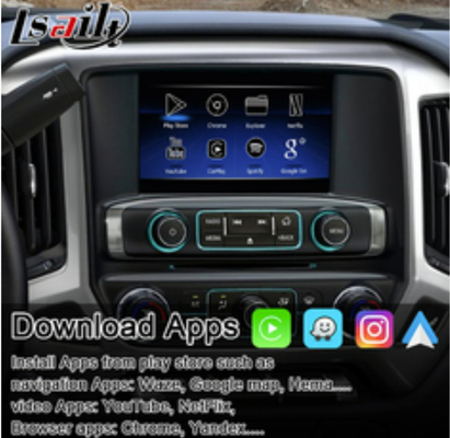 Interfaz de las multimedias de CarPlay para Chevrolet Silverado Tahoe MyLink con el auto de Android