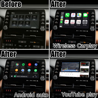 El interfaz video del interfaz video carplay auto de Android de 8 pulgadas para el avalon de toyota toca el presente 3 2018