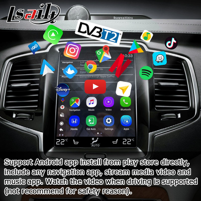 Caja video 4GB RAM For Volvo S60 S90 de Carplay AI de la mejora del interfaz de Android