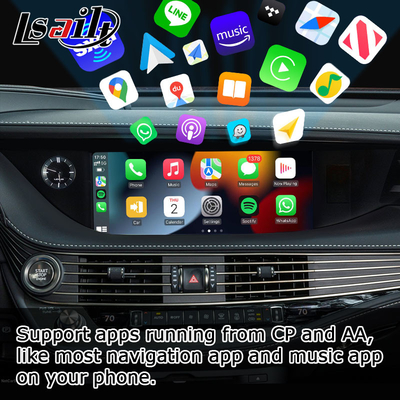 Pantalla auto androide carplay inalámbrica de Lexus LS500 LS500h LS350 que duplica el interfaz