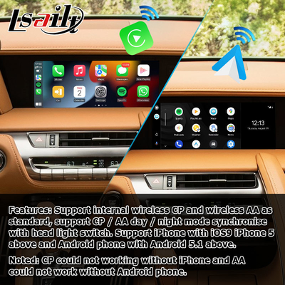 El duplicar carplay auto androide inalámbrico de la pantalla de la ayuda del interfaz de los medios de Lexus LC LC500 LC500h