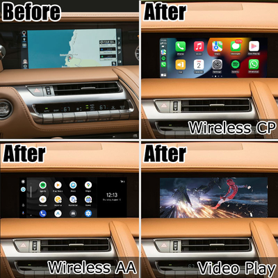 El duplicar carplay auto androide inalámbrico de la pantalla de la ayuda del interfaz de los medios de Lexus LC LC500 LC500h