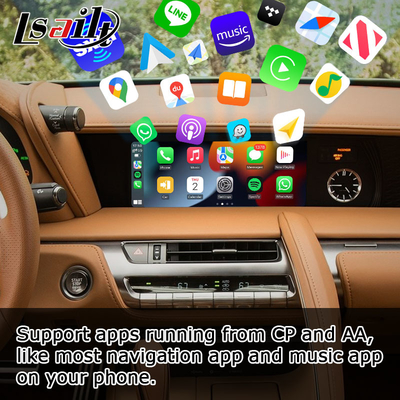 El duplicar carplay auto androide inalámbrico de la pantalla de la ayuda del interfaz de los medios de Lexus LC LC500 LC500h