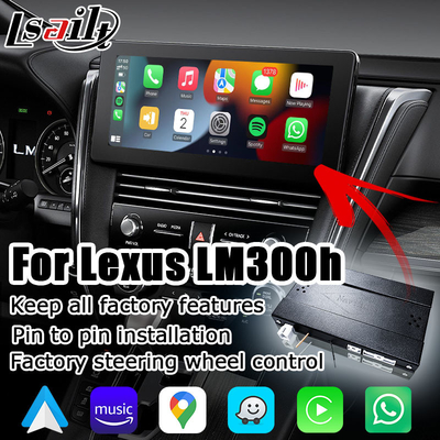 Auto inalámbrico de Android carplay para la proyección de la pantalla de Lexus LM300h LM350 LM