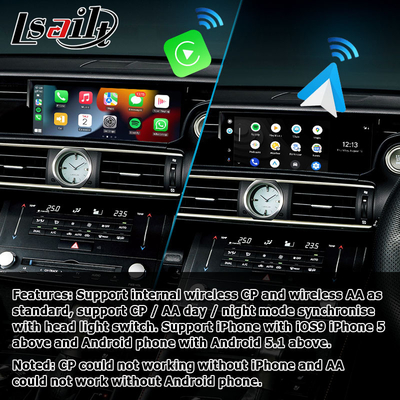 Radio carplay para el auto androide de Lexus RC RC350 RCF RC200t RC300h RC300