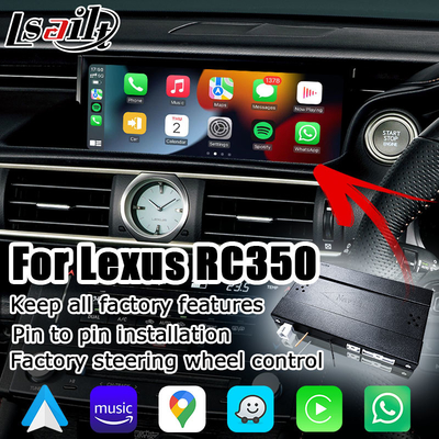 Radio carplay para el auto androide de Lexus RC RC350 RCF RC200t RC300h RC300