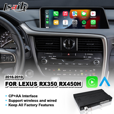 Interfaz automática Android de Lexus Carplay para el control del ratón RX450H RX350 RX 350 2016-2019
