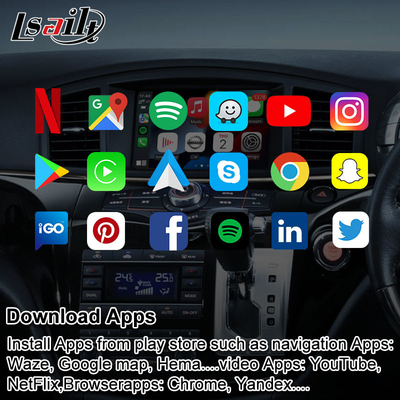 Pantalla inalámbrica de las multimedias del coche de CarPlay para Nissan Elgrand Patrol, armada Infiniti QX con la navegación GPS, auto de Android
