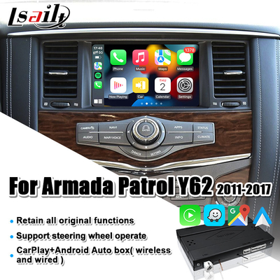 Interfaz para Nissan Armada, búsqueda, pionero de Lsailt CarPlay con el auto de Android, pantalla original de la mejora