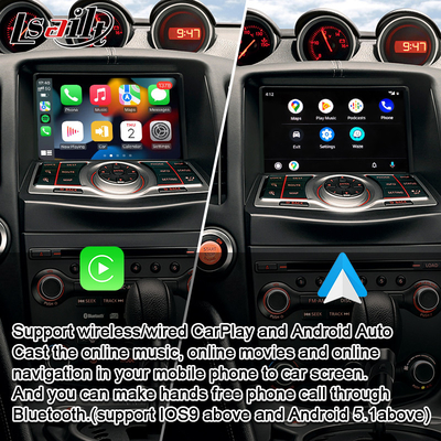 Interfaz auto de Android CarPlay para las cámaras de la parte posterior de la ayuda de Infiniti QX del pionero de Nissan 370Z