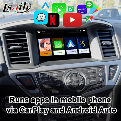 El interfaz de CarPlay del pionero incluyó el auto de Android, YouTube, trabajo de Bluetooth para Nissan