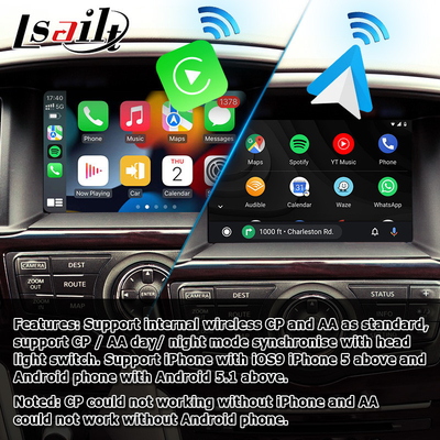 Caja auto inalámbrica de la navegación de Carplay Android para Nissan Pathfinder R52 2017-2021