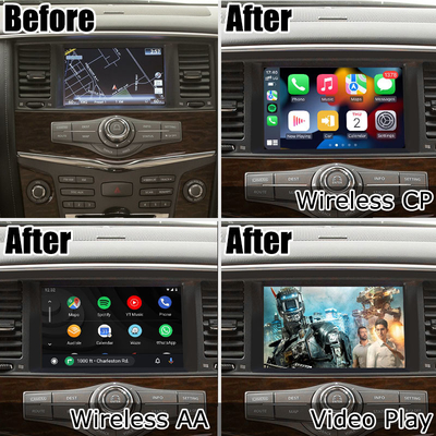 Mejora auto androide carplay inalámbrica del estilo del OEM de Nissan Patrol Y62 por Lsailt