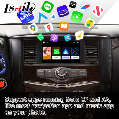 Mejora auto androide carplay inalámbrica del estilo del OEM de Nissan Patrol Y62 por Lsailt