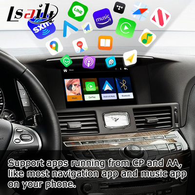 Pantalla auto androide carplay inalámbrica del teléfono de Infiniti Q70 que duplica la caja de los medios de la proyección por Lsailt