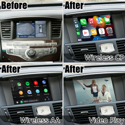 Mejora auto del androide carplay inalámbrico del estilo del OEM de Infiniti QX60