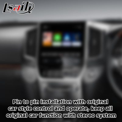 Mejora auto androide carplay inalámbrica del interfaz de las multimedias del estilo del OEM del Toyota Land Cruiser LC200