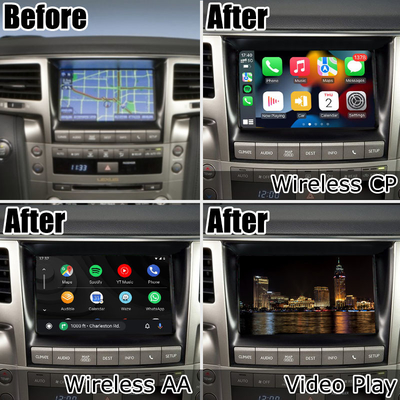 Caja auto inalámbrica del interfaz de la mejora del estilo del OEM de Lexus LX570 Carplay Android