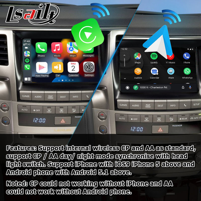 Caja auto inalámbrica del interfaz de la mejora del estilo del OEM de Lexus LX570 Carplay Android