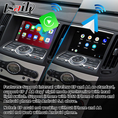 Módulo de interfaz de video inalámbrico CarPlay Android Auto para Infiniti G37 G25 Q40 Plug and Play Navihome