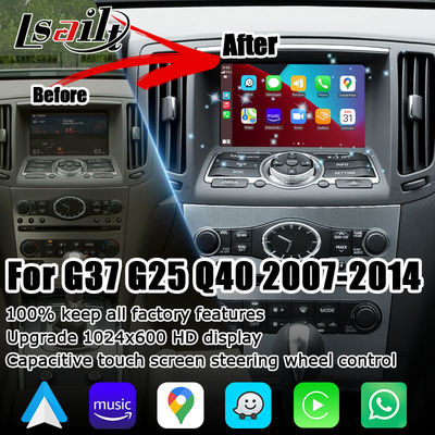 Módulo de interfaz de video inalámbrico CarPlay Android Auto para Infiniti G37 G25 Q40 Plug and Play Navihome