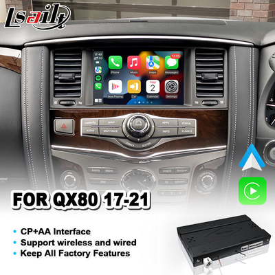 Interfaz inalámbrica de Android Auto Carplay para 2017-2021 Infiniti QX80