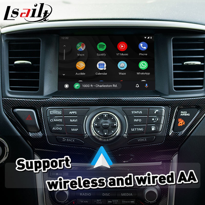Integración de automóviles Interfaz inalámbrica Android Auto Carplay para 2017-2019 Nissan Pathfinder R52