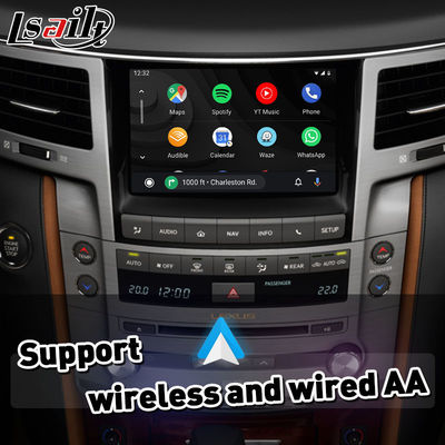 Lsailt Wireless Android Auto Carplay Interface para Lexus LX 570 LX570 para el año 2012-2015
