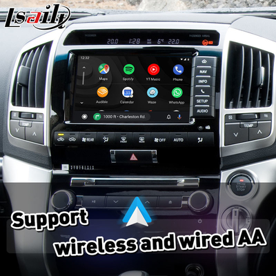 Interfaz auto inalámbrico de Toyota Carplay Android para Land Cruiser 200 V8 LC200 2012-2015