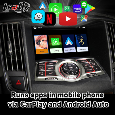 Interfaz auto de Lsailt Linux CarPlay Android para Nissan Maxima Infiniti 2010-2014 con vínculo del espejo