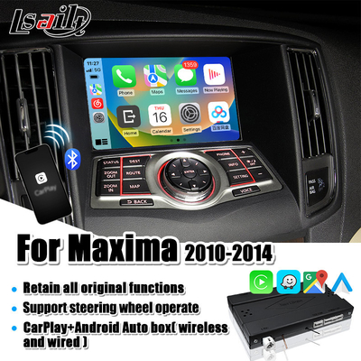 Interfaz auto de Lsailt Linux CarPlay Android para Nissan Maxima Infiniti 2010-2014 con vínculo del espejo