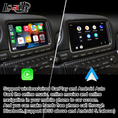 El interfaz de Carplay para Nissan GT-R R35 GTR 2008-2017 integró el auto inalámbrico de Android, vínculo del espejo